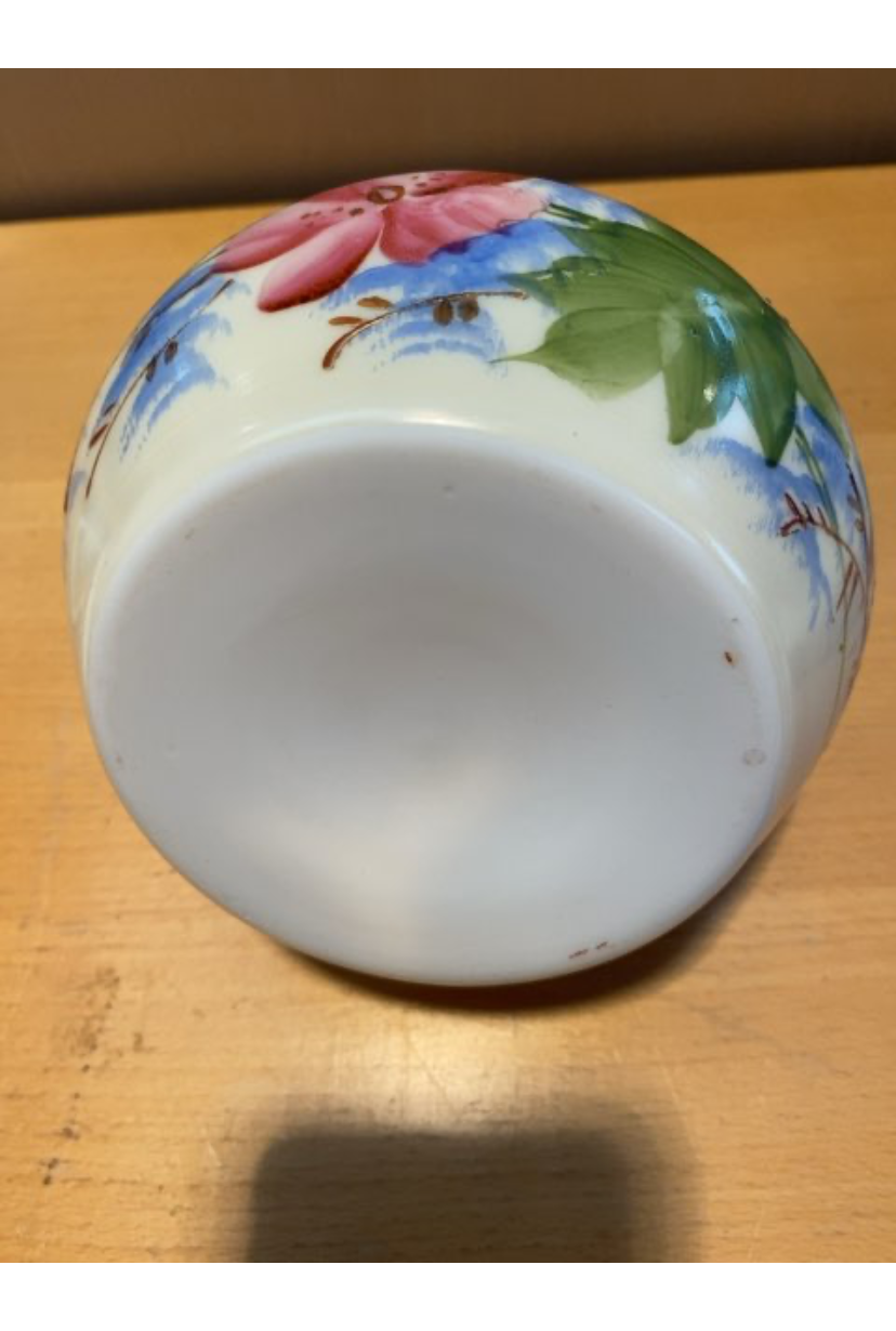 Opal glas krukke